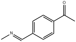 Ethanone, 1-[4-[(E)-(methylimino)methyl]phenyl]- (9CI) Structure