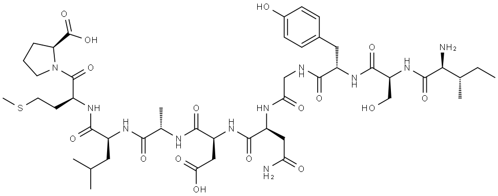 AMYLOID BETA/A4 PROTEIN PRECURSOR770 (586-595) (HUMAN, MOUSE, RAT) Structure