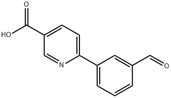 6-(3-Formylphenyl)-nicotinic acid Structure