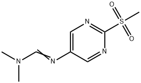 N,N-DIMETHYL-N'-(2-(METHYLSULFONYL)PYRIMIDIN-5-YL)FORMIMIDAMIDE Structure