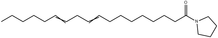 1-(1-Oxo-9,12-octadecadienyl)pyrrolidine Structure