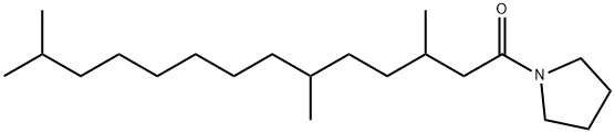 1-(3,6,13-Trimethyltetradecanoyl)pyrrolidine Structure