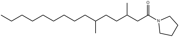 1-(3,6-Dimethylpentadecanoyl)pyrrolidine Structure
