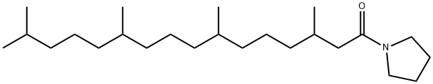 1-(3,7,11,15-테트라메틸팔미토일)피롤리딘 구조식 이미지