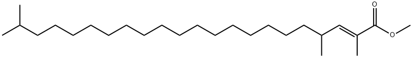 (E)-2,4,21-Trimethyl-2-docosenoic acid methyl ester Structure