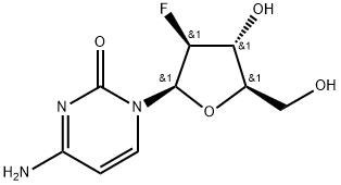 4-Amino-1-(2-deoxy-2-fluoro-beta-D-arabinofuranosyl)-2(1H)-pyrimidinone Structure