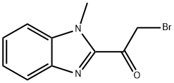 2-BROMO-1-(1-METHYL-1H-BENZIMIDAZOL-2-YL)-1-ETHANONE 구조식 이미지