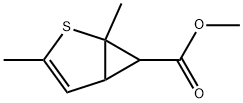 1,3-Dimethyl-2-thiabicyclo[3.1.0]hex-3-ene-6-carboxylic acid methyl ester Structure