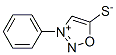 3-Phenyl-1,2,3-oxadiazol-3-ium-5-thiolate Structure