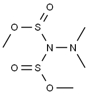 2,2-Dimethyl-1,1-hydrazinedisulfinic acid dimethyl ester Structure