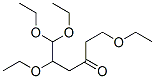 1,5,6,6-Tetraethoxy-3-hexanone Structure