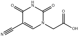2-[5-Cyano-2,4-dioxo-3,4-dihydro-(2H)pyrimidin-1-yl]acetic acid 구조식 이미지