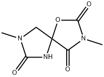 3,8-Dimethyl-1-oxa-3,6,8-triazaspiro[4.4]nonane-2,4,7-trione 구조식 이미지