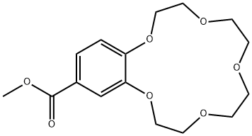 2,3-(4-METHOXYCARBONYLBENZO)-1,4,7,10,13-PENTAOXACYCLOPENTADEC-2-ENE 구조식 이미지