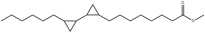 2'-Hexyl-1,1'-bicyclopropane-2-octanoic acid methyl ester Structure