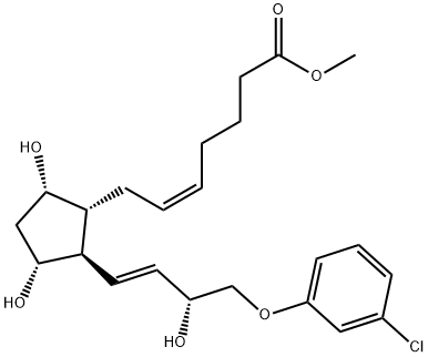 (Z)-7-[2β-[(1E,3R)-3-Hydroxy-4-(3-chlorophenoxy)-1-butenyl]-3α,5α-dihydroxycyclopentane-1α-yl]-5-heptenoic acid methyl ester Structure