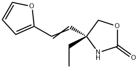 2-Oxazolidinone,4-ethyl-4-[2-(2-furanyl)ethenyl]-,(4R)-(9CI) Structure