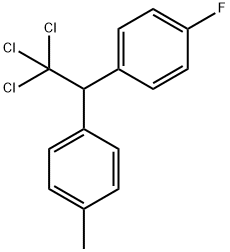 Benzene, 1-fluoro-4-[2,2,2-trichloro-1-(4-Methylphenyl)ethyl]- Structure