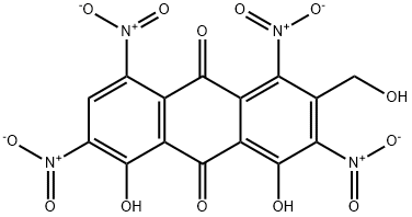 4,5-dihydroxy-2-hydroxymethyl-1,3,6,8-tetranitroanthraquinone Structure