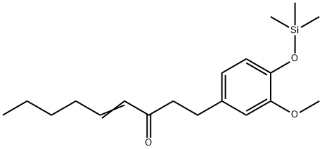 1-[3-Methoxy-4-[(trimethylsilyl)oxy]phenyl]-4-nonen-3-one 구조식 이미지