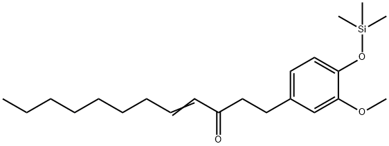 1-[3-Methoxy-4-[(trimethylsilyl)oxy]phenyl]-4-dodecen-3-one Structure