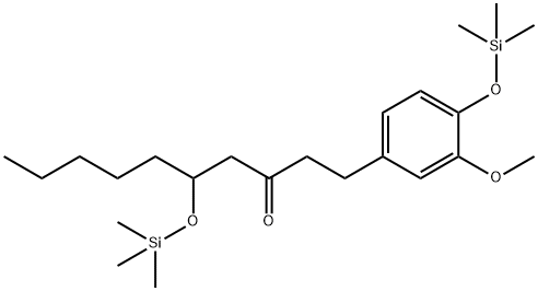 1-[3-Methoxy-4-[(trimethylsilyl)oxy]phenyl]-5-[(trimethylsilyl)oxy]-3-decanone Structure