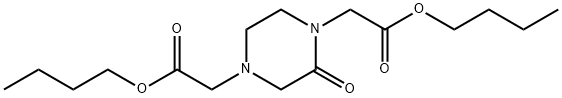 2-Oxo-1,4-piperazinediacetic acid dibutyl ester Structure