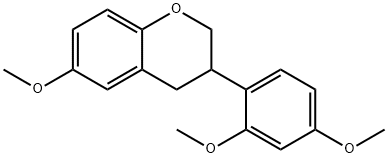 3-(2,4-Dimethoxyphenyl)-3,4-dihydro-6-methoxy-2H-1-benzopyran Structure