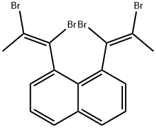 1,8-Bis[(Z)-1,2-dibromo-1-propenyl]naphthalene Structure