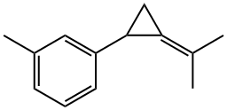 1-Methyl-3-[2-(1-methylethylidene)cyclopropyl]benzene Structure