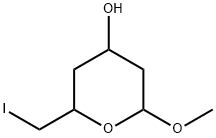 Tetrahydro-2-(iodomethyl)-6-methoxy-2H-pyran-4-ol Structure