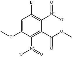 3-BROMO-5-METHOXY-2,6-DINITRO-BENZOIC ACID METHYL ESTER Structure