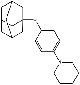 1-[p-(1-아다만틸옥시)페닐]피페리딘 구조식 이미지