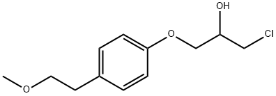rac 1-Chloro-3-[4-(2-methoxyethyl)phenoxy]-2-propanol 구조식 이미지