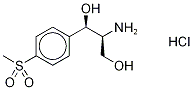 D-(+)-threo-2-amino-1-(p-methylsulphonylphenyl)propane-1,3-diol hydrochloride  구조식 이미지
