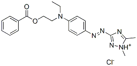 3-[[4-[[2-(benzoyloxy)ethyl]ethylamino]phenyl]azo]dimethyl-1H-1,2,4-triazolium chloride Structure