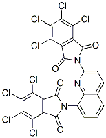 2,2'-(2,8-Quinolinediyl)bis[4,5,6,7-tetrachloro-1H-isoindole-1,3(2H)-dione] 구조식 이미지