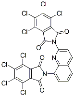 2,2'-(2,8-Quinolinediyl)bis[4,5,6,7-tetrachloro-1H-isoindole-1,3(2H)-dione] Structure