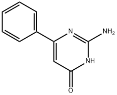 2-Amino-4-hydroxy-6-phenylpyrimidine 구조식 이미지