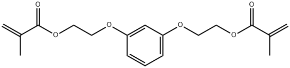 2-Propenoic acid, 2-methyl-, 1,3-phenylenebis(oxy-2,1-ethanediyl) ester Structure