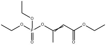 3-(Diethoxyphosphinyloxy)-2-butenoic acid ethyl ester Structure