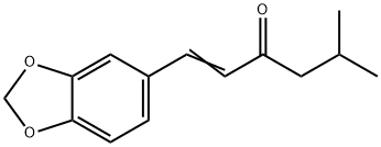 5-Methyl-1-(1,3-benzodioxol-5-yl)-1-hexen-3-one 구조식 이미지