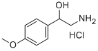 2-HYDROXY-2-(4-METHOXYPHENYL)ETHYLAMINE HYDROCHLORIDE 구조식 이미지