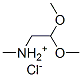 2,2-디메톡시에틸(메틸)암모늄클로라이드 구조식 이미지