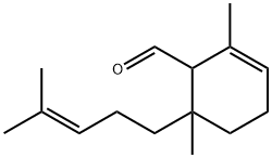 2,6-Dimethyl-6-(4-methyl-3-pentenyl)-2-cyclohexene-1-carbaldehyde Structure