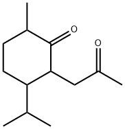 6-Methyl-3-(1-methylethyl)-2-(2-oxopropyl)cyclohexanone Structure