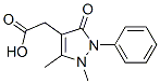 2,3-Dimethyl-5-oxo-1-phenyl-3-pyrazoline-4-acetic acid 구조식 이미지