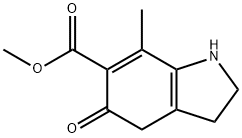 2,3,4,5-테트라히드로-7-메틸-5-옥소-1H-인돌-6-카르복실산메틸에스테르 구조식 이미지