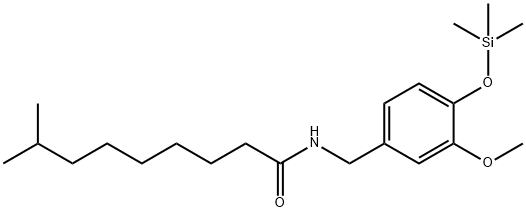 N-[[3-Methoxy-4-(trimethylsiloxy)phenyl]methyl]-8-methylnonanamide Structure