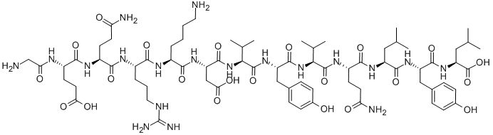 GLY-GLU-GLN-ARG-LYS-ASP-VAL-TYR-VAL-GLN-LEU-TYR-LEU Structure